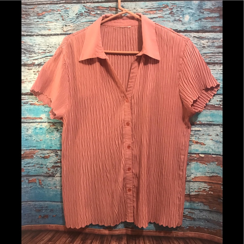 PINK GEORGETTE CREPE BLOUSE